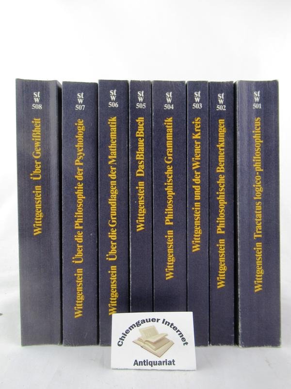 Ludwig Wittgenstein Werkausgabe 8巻セット Wittgenstein Werkausgabe in 8 Baenden Werkausgabe in 8